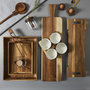 Voir la diapositive 6 : Paris Prix Plateau de Service en Bois  Acacia  42cm Marron