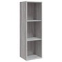 Voir la diapositive 2 : VIDAXL Bibliotheque/Meuble TV sonoma gris 36x30x114 cm bois ingenierie