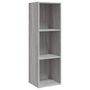 Voir la diapositive 2 : VIDAXL Bibliotheque/Meuble TV sonoma gris 36x30x114 cm bois ingenierie