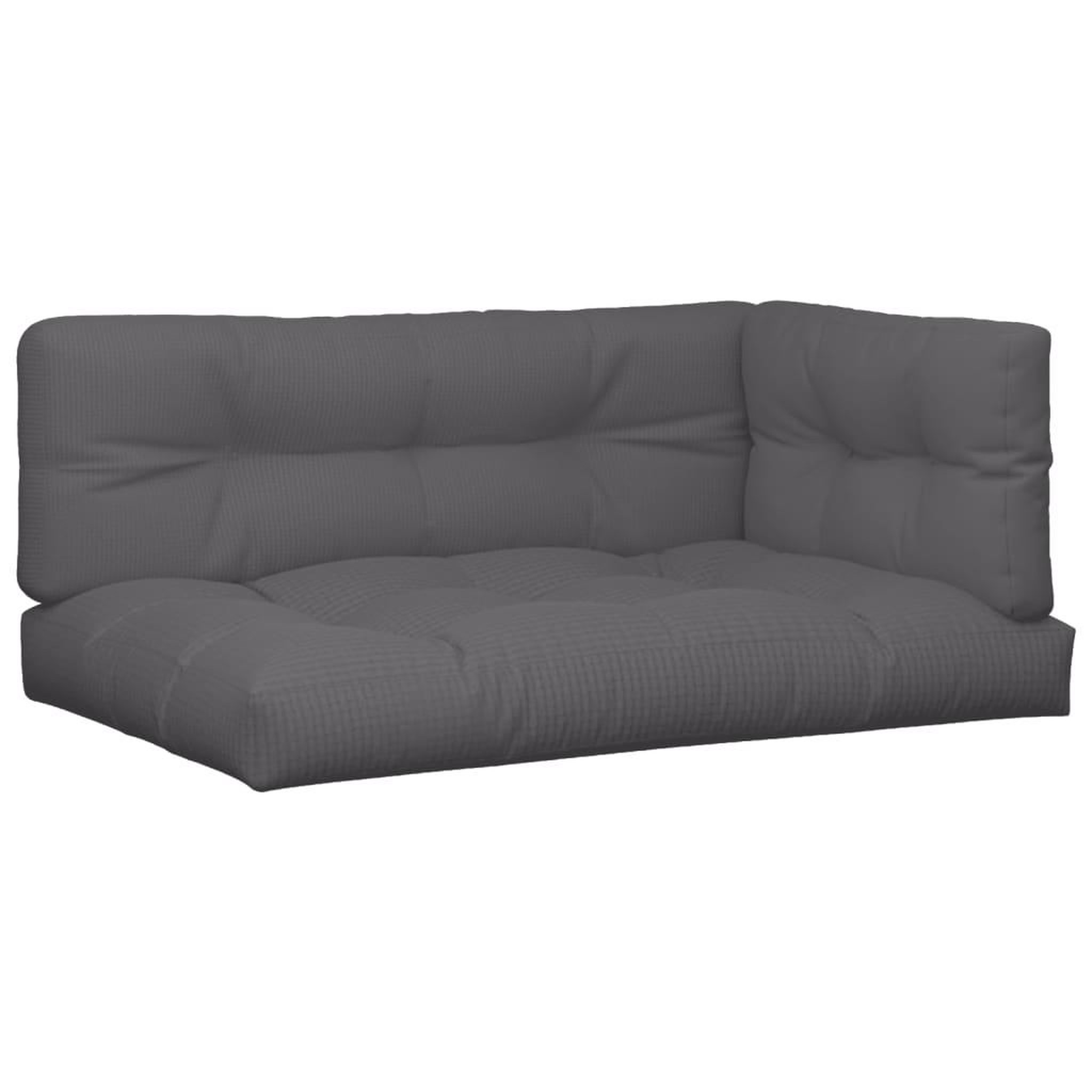 Voir la diapositive 2 : VIDAXL Coussins de palette lot de 3 anthracite tissu