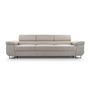 Voir la diapositive 5 : BEST MOBILIER Pablo - canapé 3 places - convertible avec têtières réglables - en velours côtelé