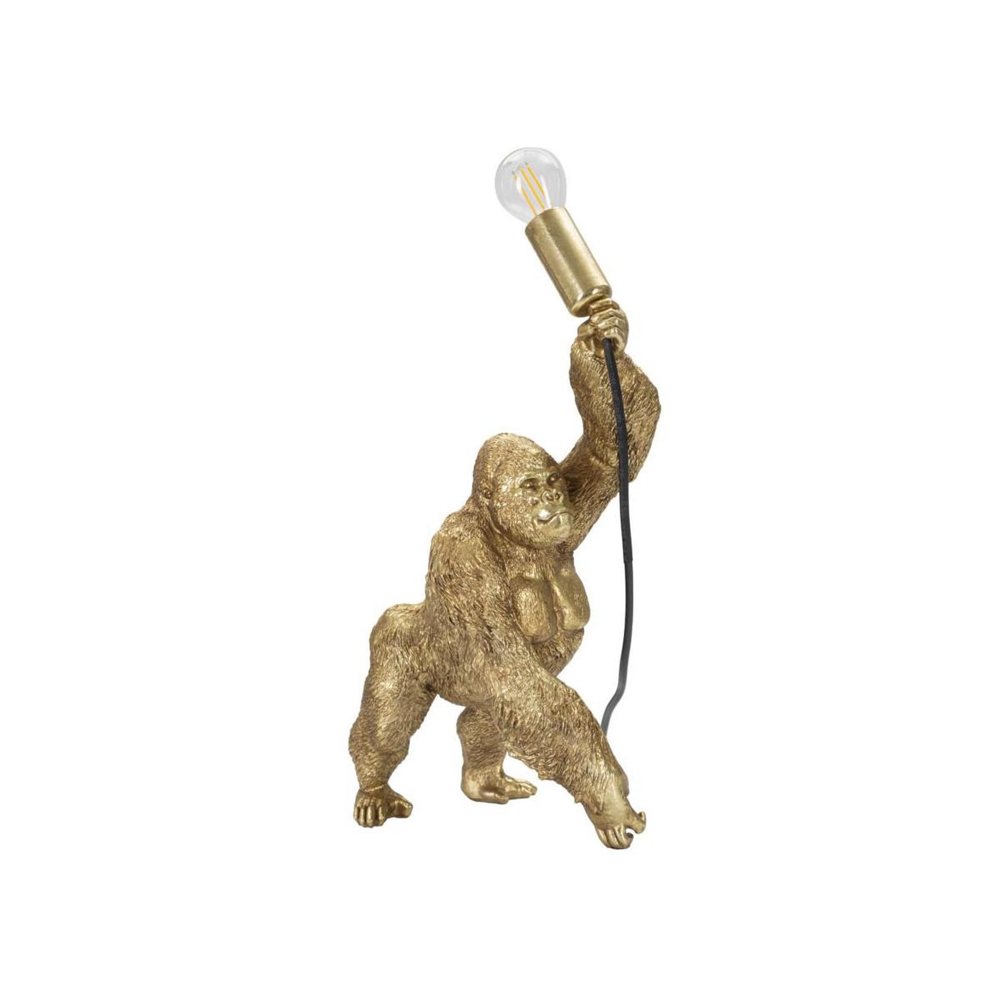 Paris Prix Lampe à poser en résine  gorille  40cm or