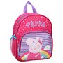 Voir la diapositive 2 : Sac maternelle rose avec prochette avant Peppa Pig