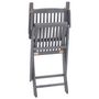 Voir la diapositive 4 : VIDAXL Chaises pliables d'exterieur lot de 8 et coussins Bois d'acacia