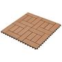 Voir la diapositive 2 : VIDAXL Carreaux de terrasse 30x30 cm 11 pcs Marron WPC 1 m2