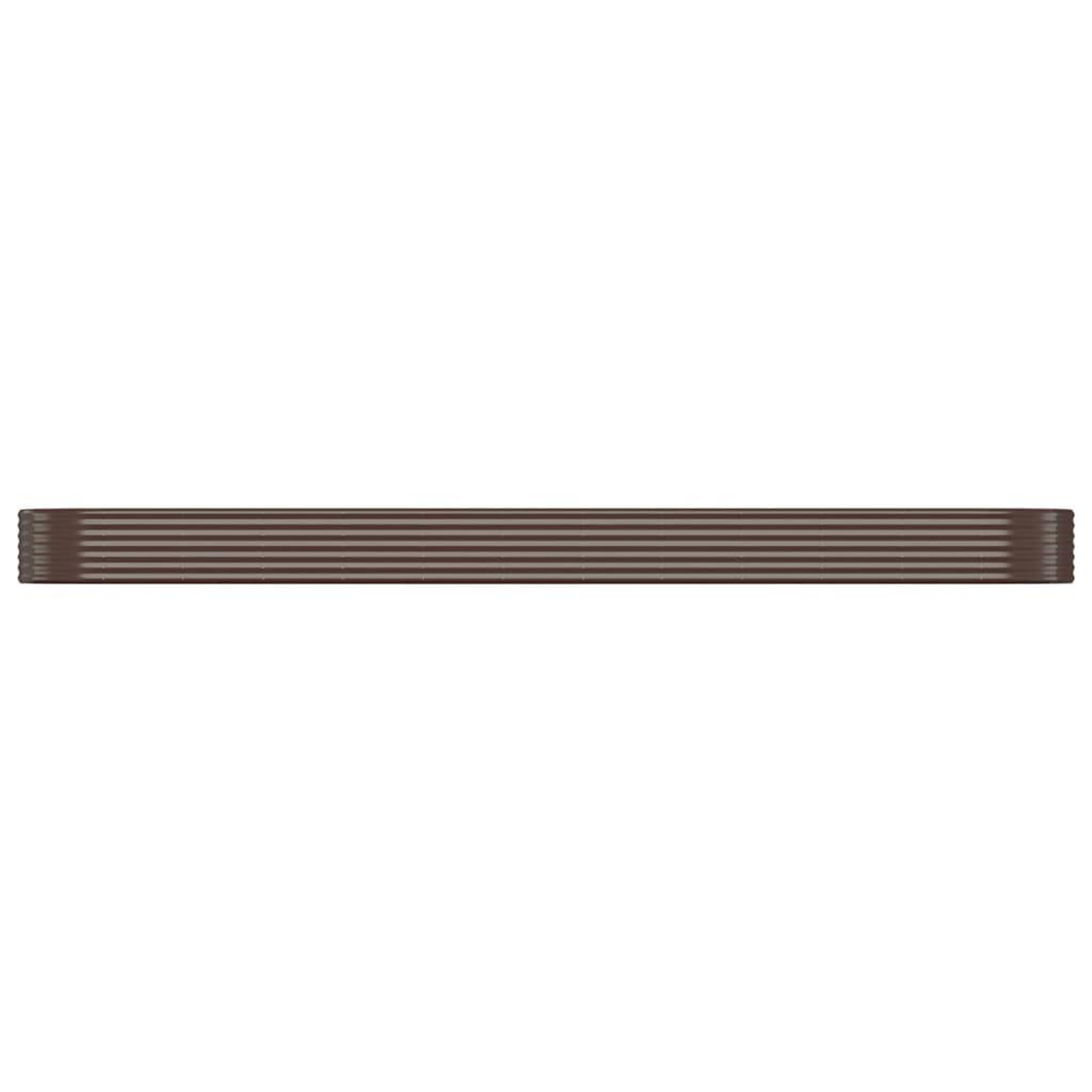 Voir la diapositive 3 : VIDAXL Lit sureleve de jardin Acier galvanise marron