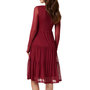 Voir la diapositive 2 : Vila Robe Rouge Femme Vila Volettis Mesi
