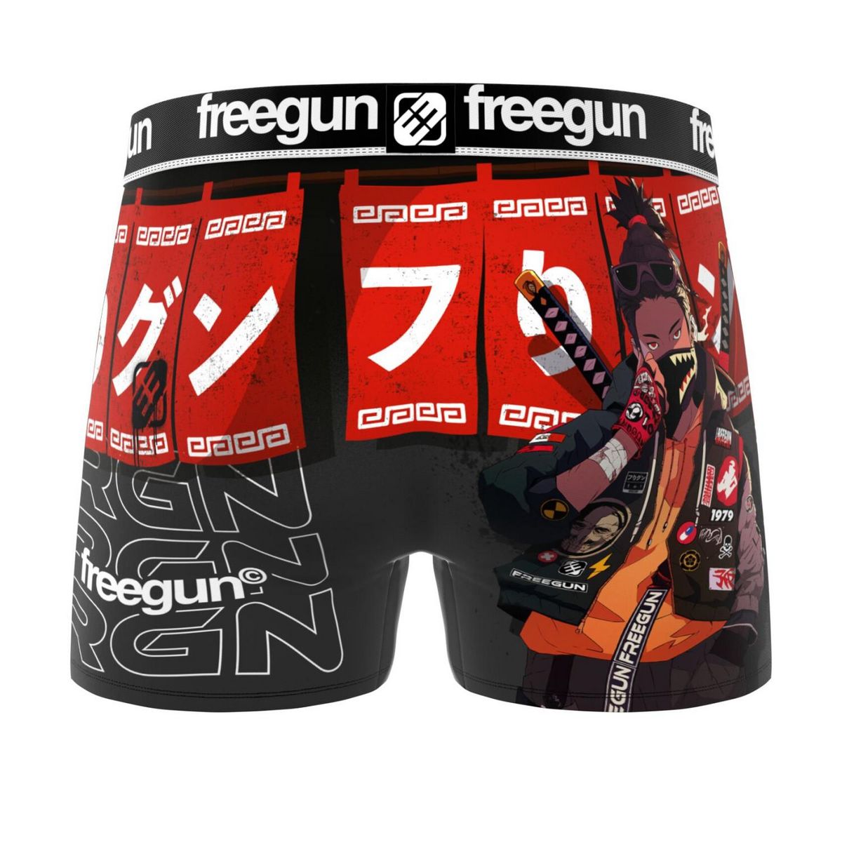 FREEGUN Lot de 3 boxers enfant Manga Comics