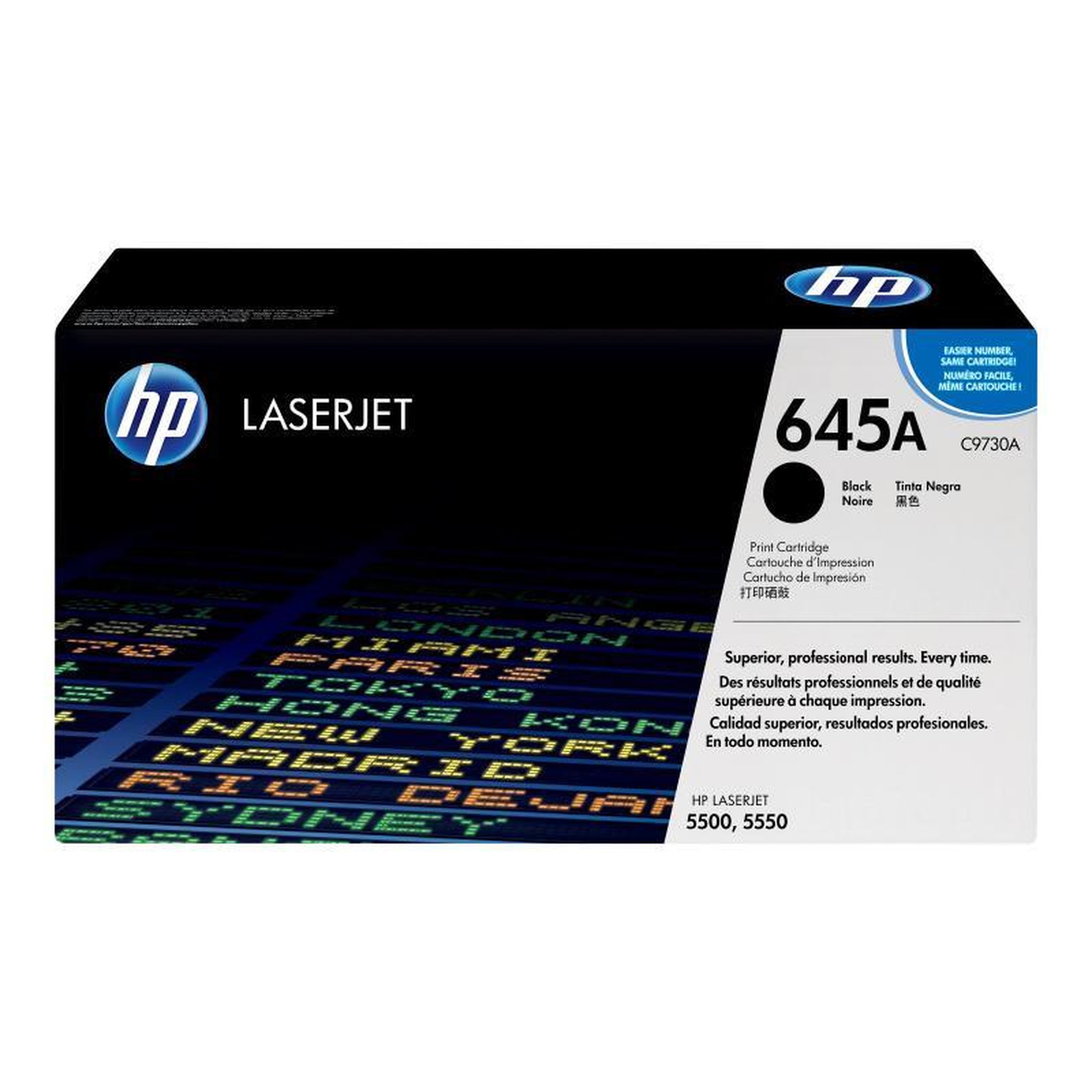Voir la diapositive 2 : HP HP Cartridge No 645A HP645A HP 645A Black Schwarz (C9730A)