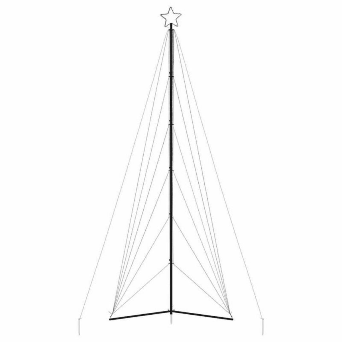 VIDAXL Guirlande de sapin de Noël 861 LED bleu 478 cm