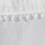 Voir la diapositive 2 : Paris Prix Paire de Voilages à Pompons  Poupette  60x160cm Blanc