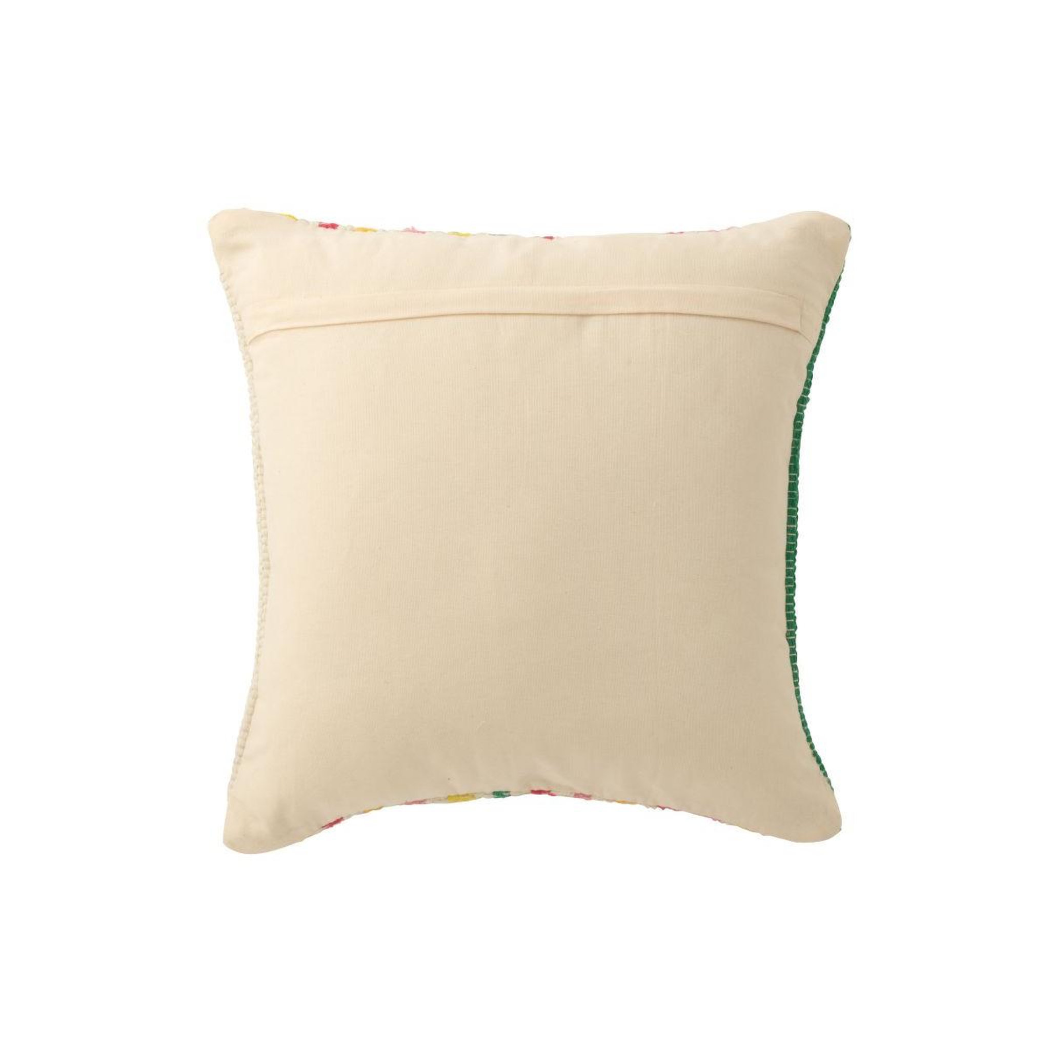 Voir la diapositive 2 : J-LINE Coussin déco en coton  cocoon  50x50cm multicolore
