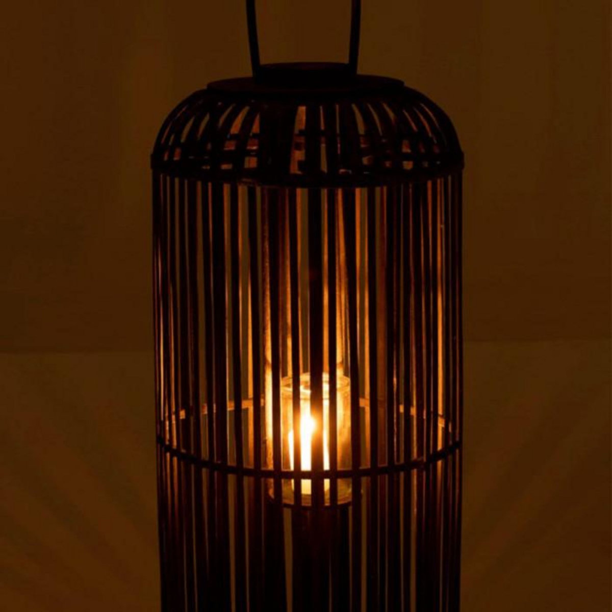 Paris Prix Lanterne Déco en Bois  Calvo  96cm Gris