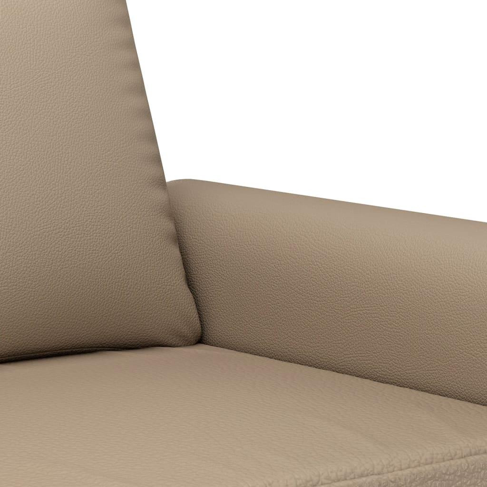Voir la diapositive 5 : VIDAXL Ensemble de canapes 3 pcs avec coussins Cappuccino Similicuir