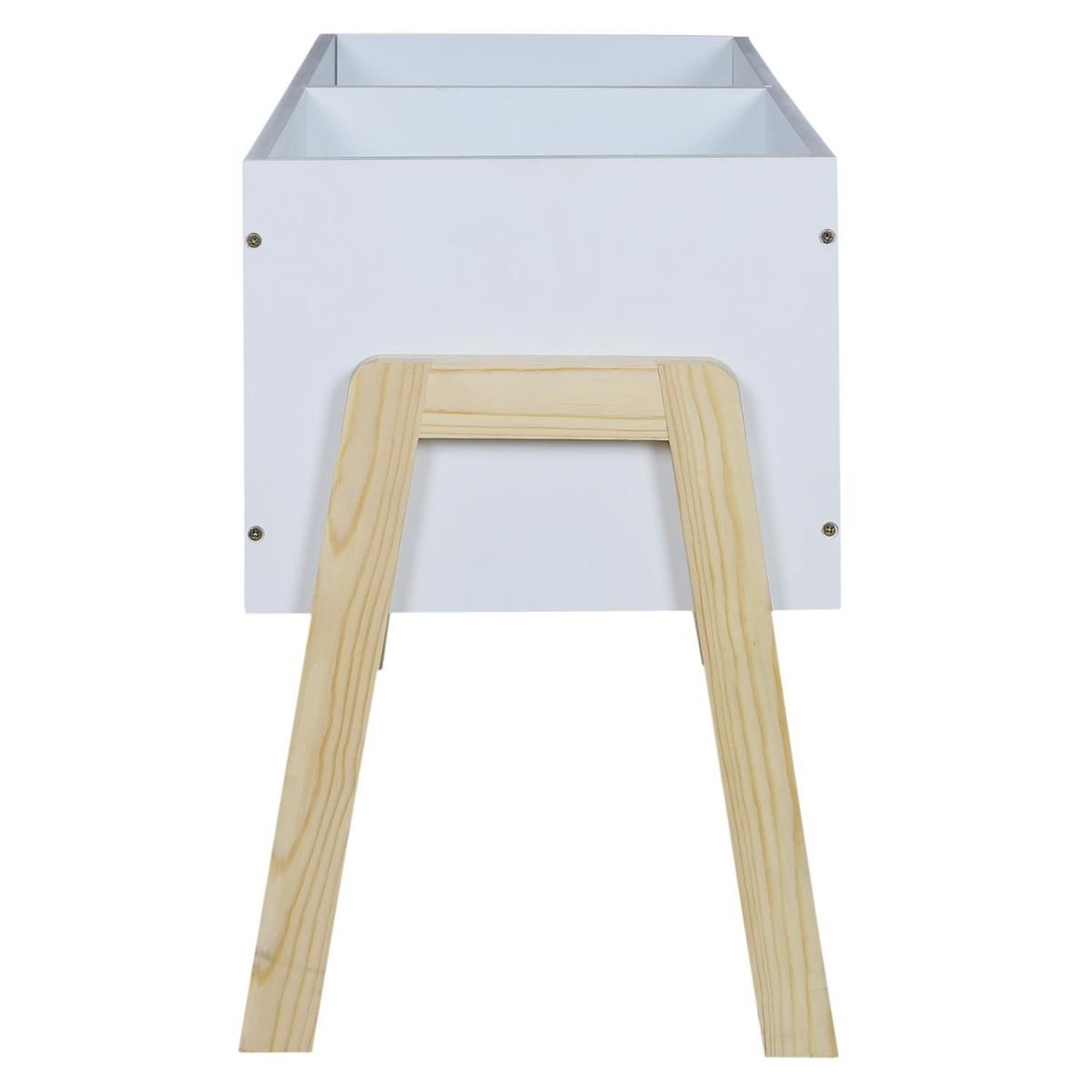 Voir la diapositive 3 : HOME DECO KIDS Bibliothèque enfant  il était une fois  60cm blanc