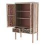 Voir la diapositive 6 : Rendez vous déco Armoire 2 portes 2 tiroirs en manguier et cannage coloré-Massaï