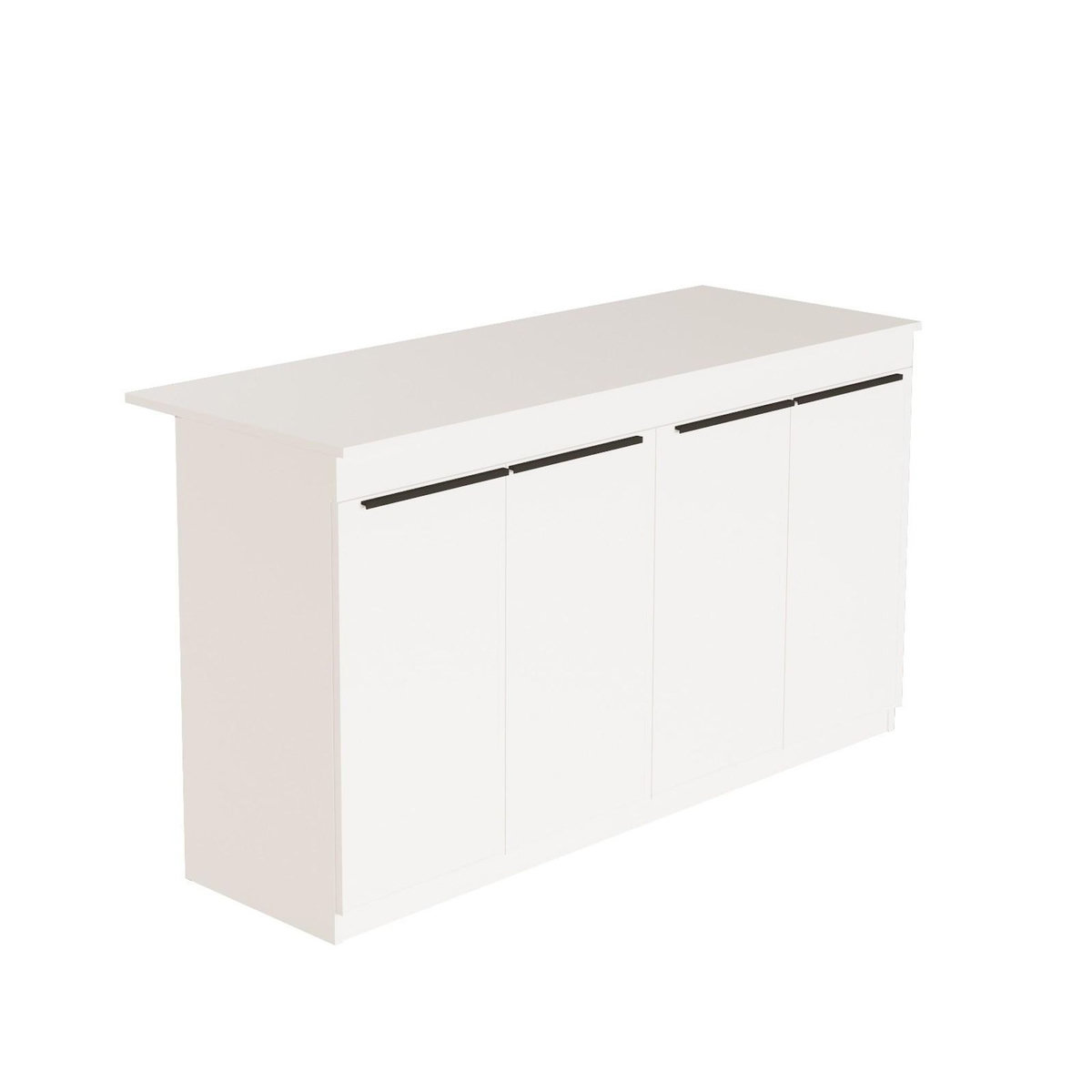 Habitat et Jardin Table de cuisine en bois  Lark  - 160 x 60 x 90 cm - Blanc