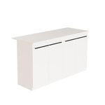 Habitat et Jardin Table de cuisine en bois  Lark  - 160 x 60 x 90 cm - Blanc