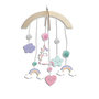 Voir la diapositive 2 : Paris Prix Kit Mobile Enfant Bois  Licorne  27cm Naturel