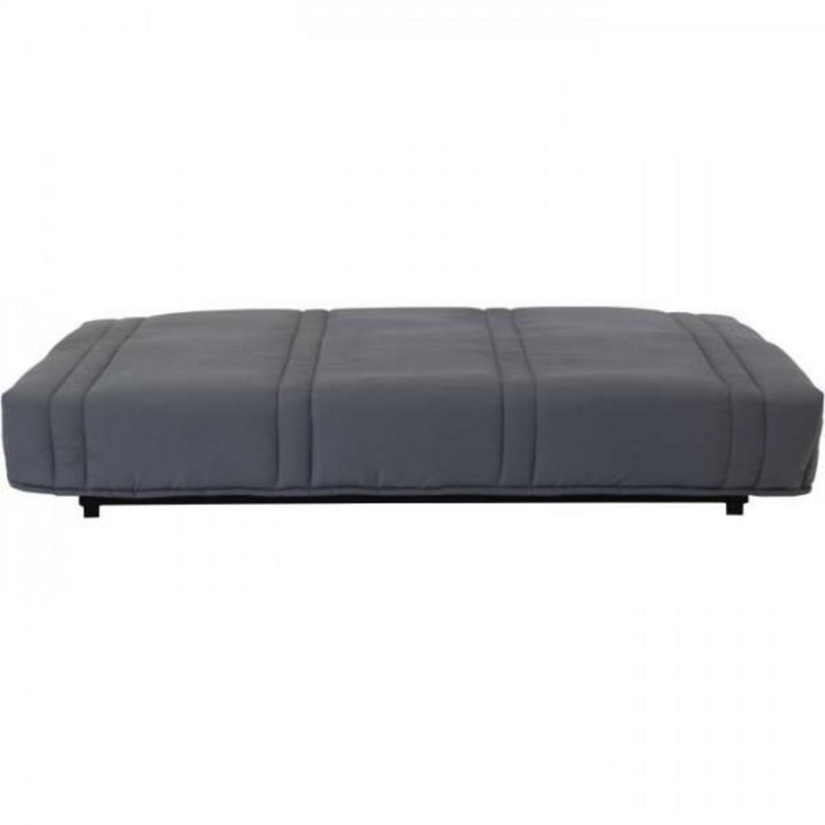 MARKET24 Banquette clic clac 3 places - anthracite - Style contemporain - L 193 x P 92 cm - LENA