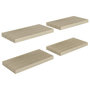 Voir la diapositive 2 : VIDAXL Etageres murales flottantes 4 pcs chene 50x23x3,8 cm MDF