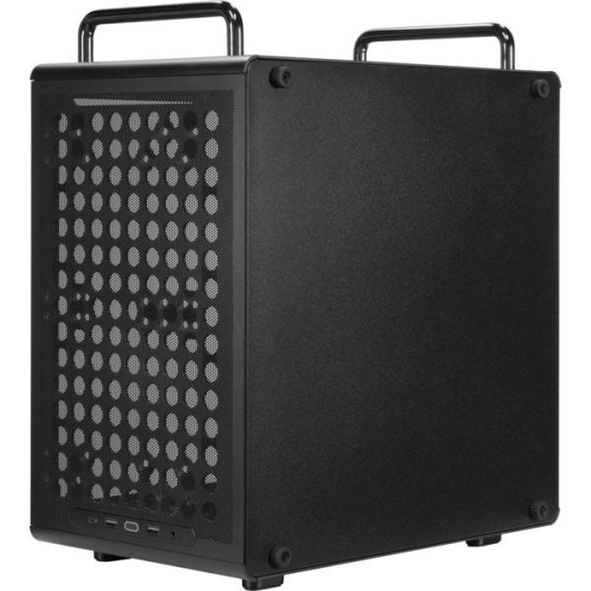 Cooler Master Boîtier PC Mini Tour - COOLER MASTER - QUBE 340 Black - Micro-ATX/Mini-ITX - Installation verticale ou horizontale - Verre trem