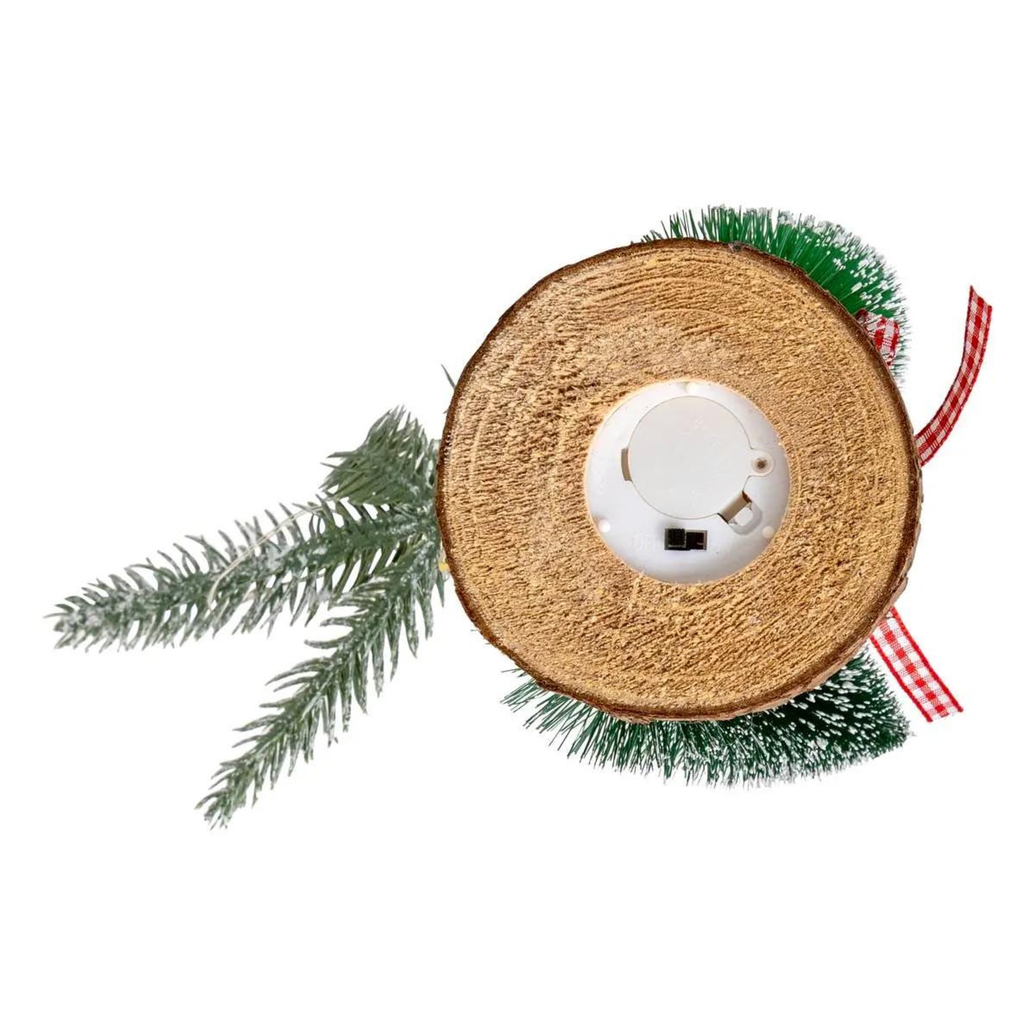 Voir la diapositive 4 : FEERIC LIGHT & CHRISTMAS Décoration sapin lumineux led  père noël  25cm vert