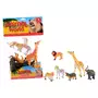  6 animaux zebre lion tigre girafe jungle animal plastique