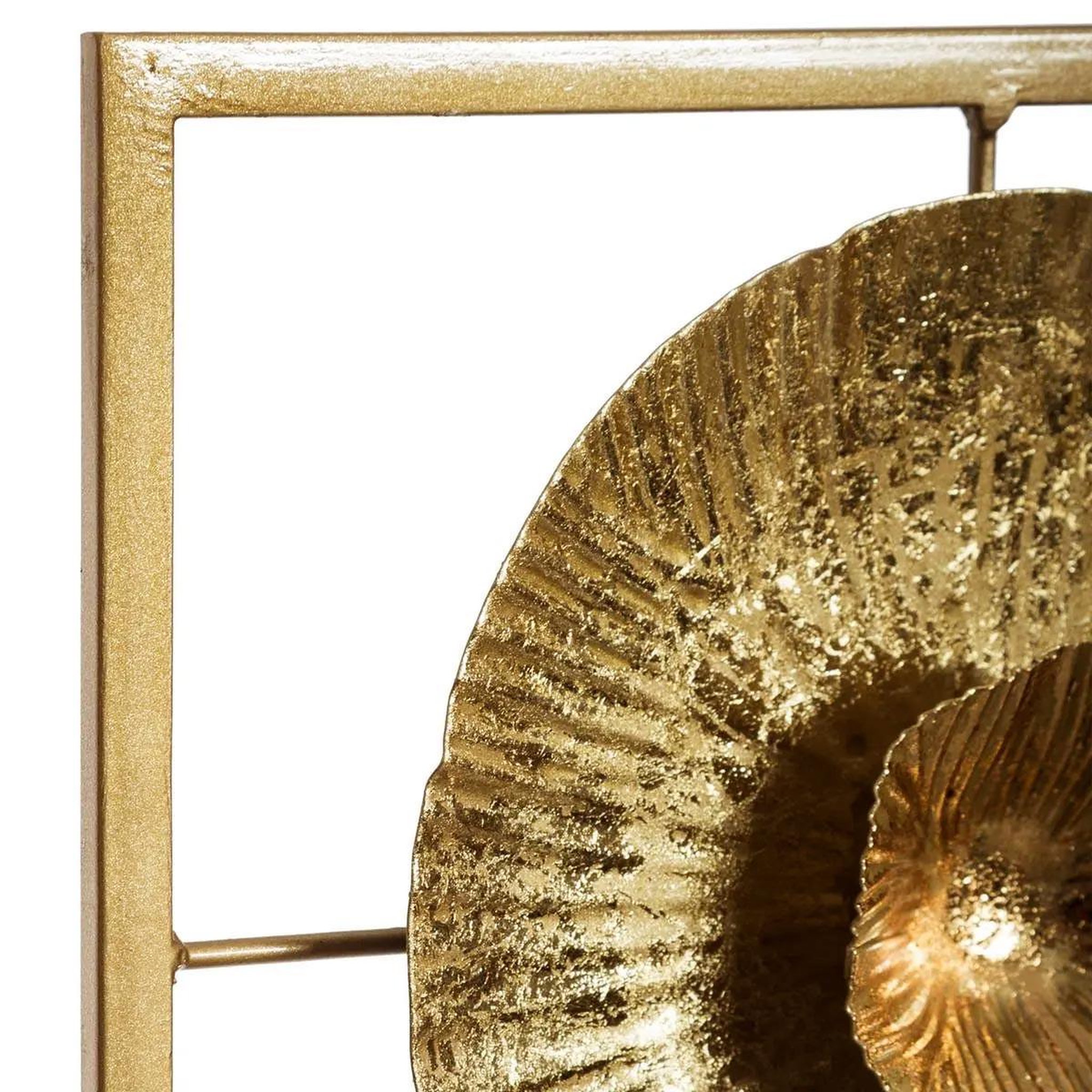 Voir la diapositive 2 : ATMOSPHERA Décoration murale en métal  doré  61cm or