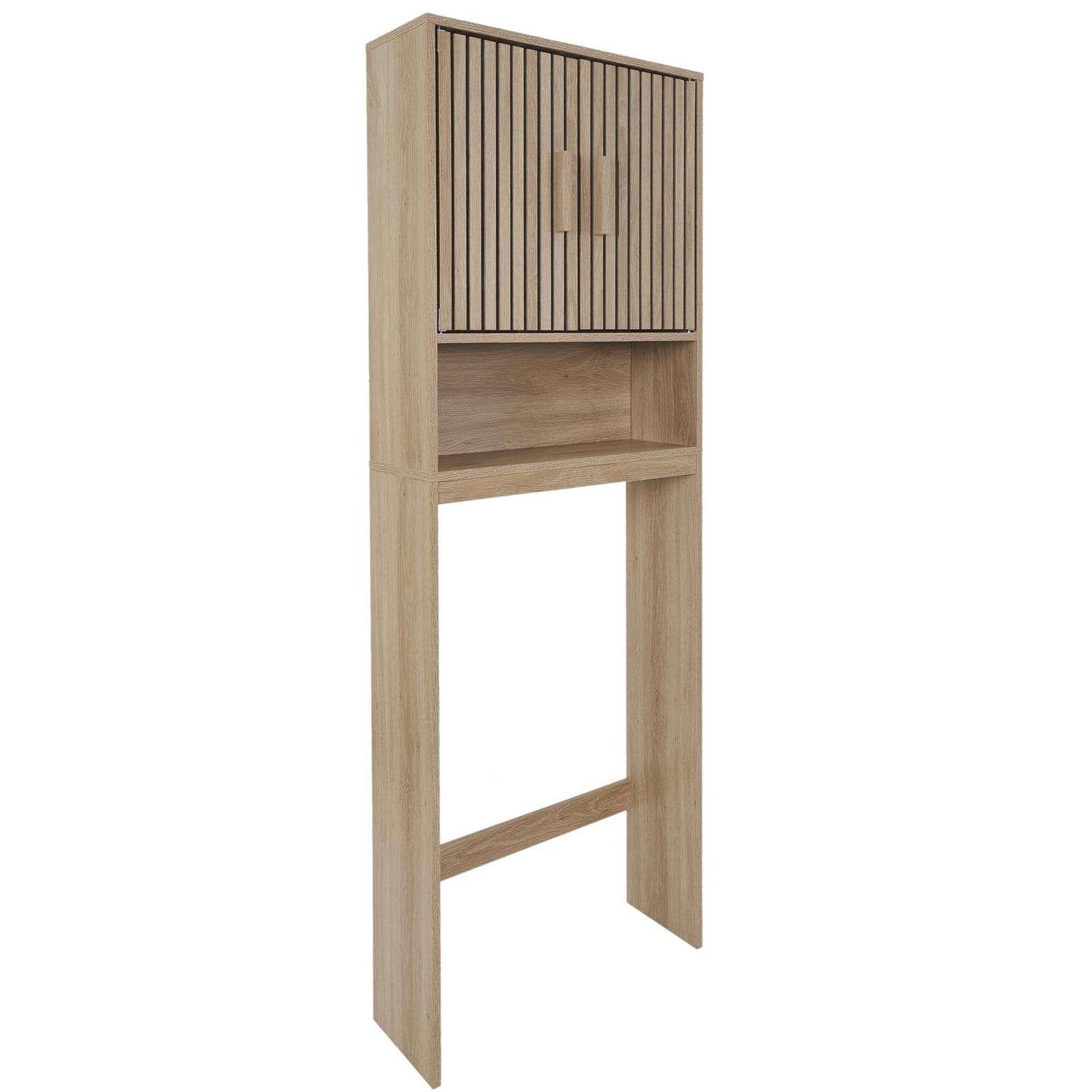 Voir la diapositive 5 : The Home Deco Factory Meuble dessus wc saulk en bois - marron