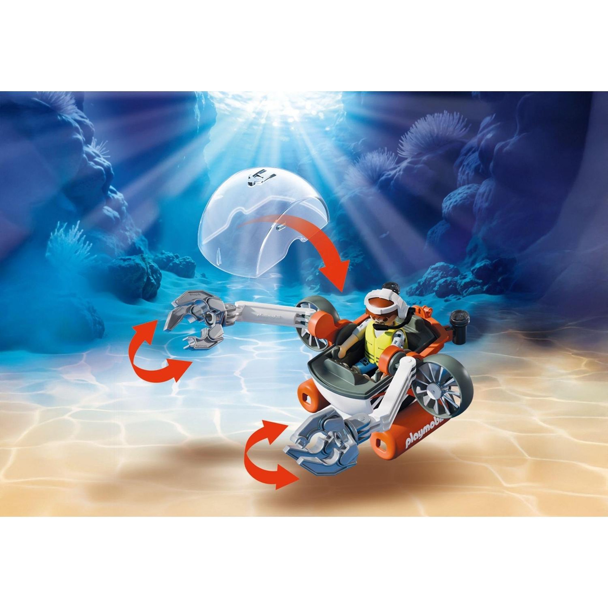Voir la diapositive 2 : PLAYMOBIL Chasse au trésor sous-marin