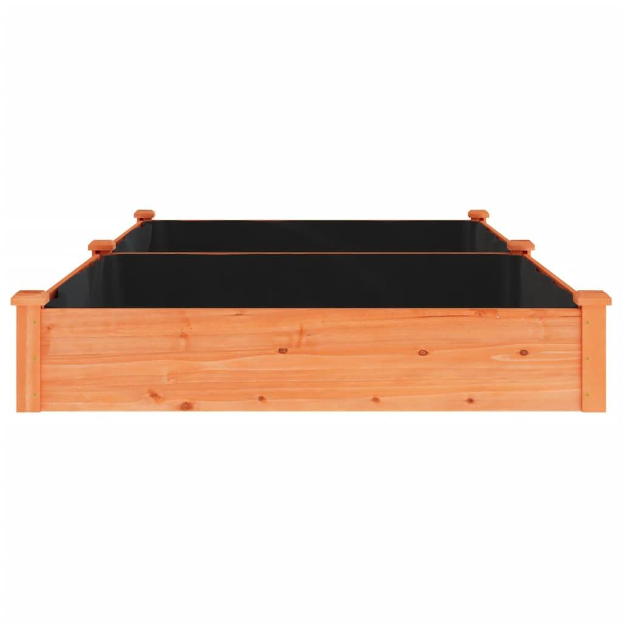 Voir la diapositive 5 : VIDAXL Lit sureleve de jardin doublure 240x120x25 cm bois massif sapin