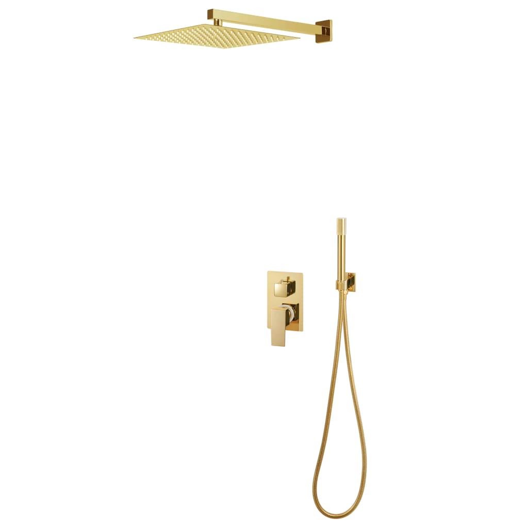 Voir la diapositive 1 : VIDAXL Systeme de douche Acier inoxydable 201 Dore