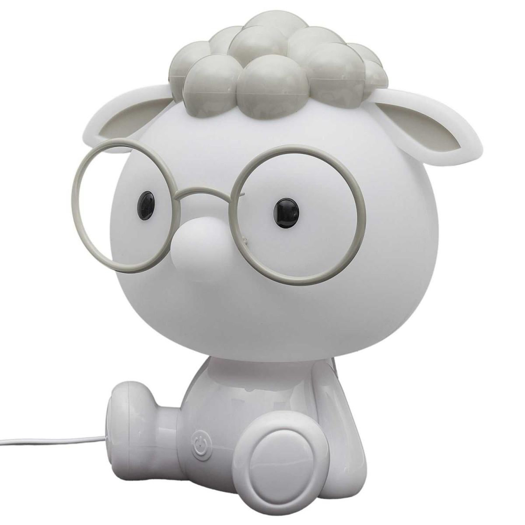Voir la diapositive 2 : HOME DECO KIDS Veilleuse Enfant à LED  Mouton  25cm Blanc