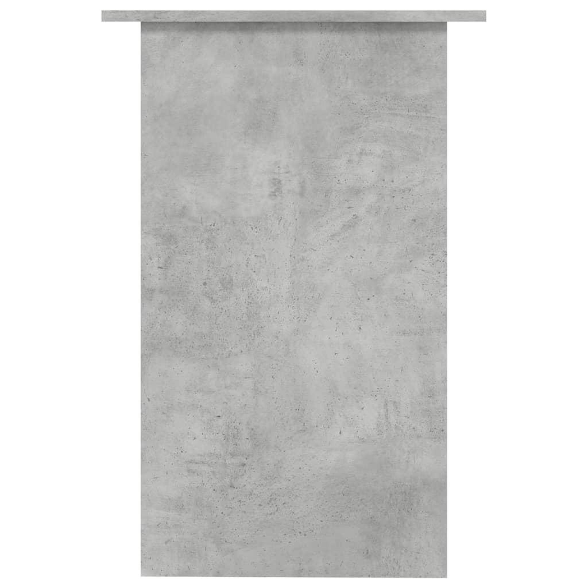 Voir la diapositive 5 : VIDAXL Bureau Gris beton 90x50x74 cm Bois d'ingenierie