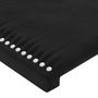 Voir la diapositive 4 : VIDAXL Tetes de lit 4 pcs Noir 100x5x78/88 cm Velours