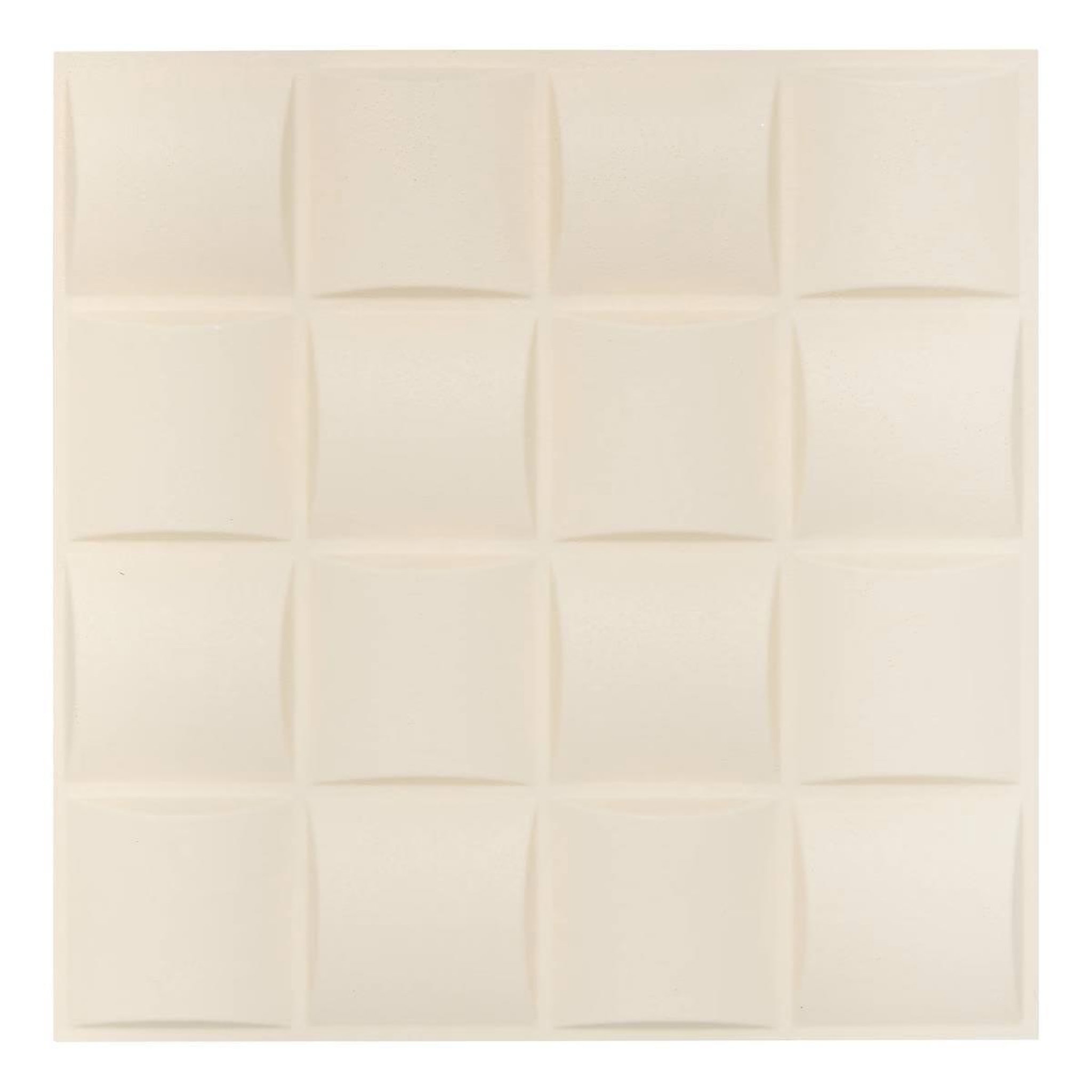 ATMOSPHERA Lot de 2 stickers carrés  oren  30x30cm blanc