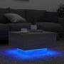 Voir la diapositive 4 : VIDAXL Table basse avec lumieres LED sonoma gris 55x55x31 cm
