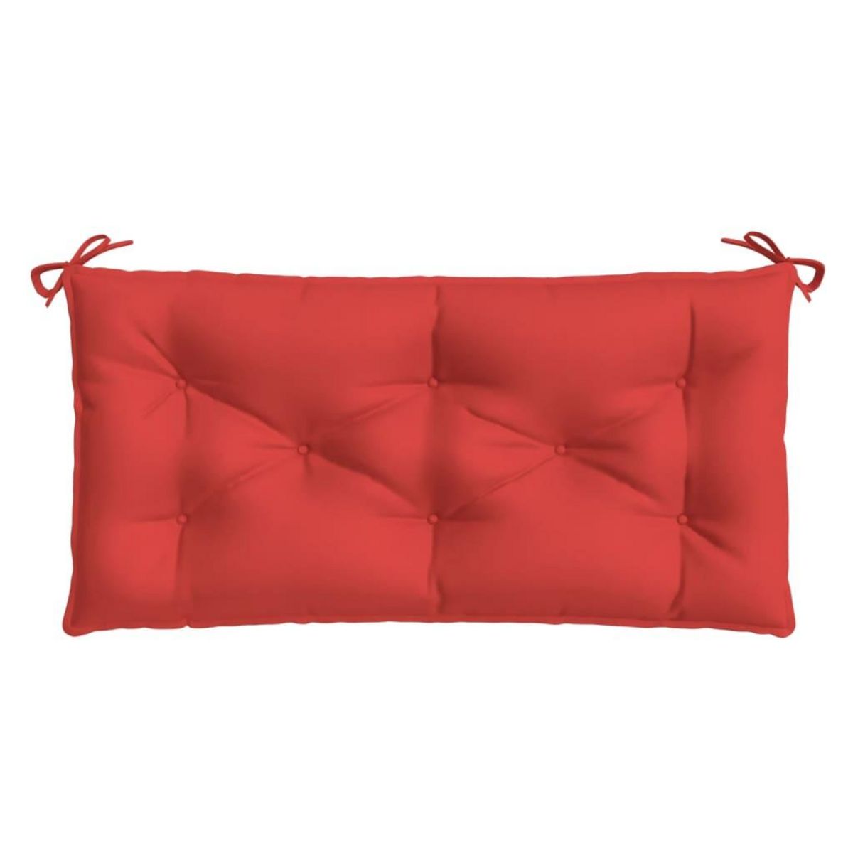 VIDAXL Coussins de banc jardin lot de 2 rouge 100x50x7 cm tissu Oxford