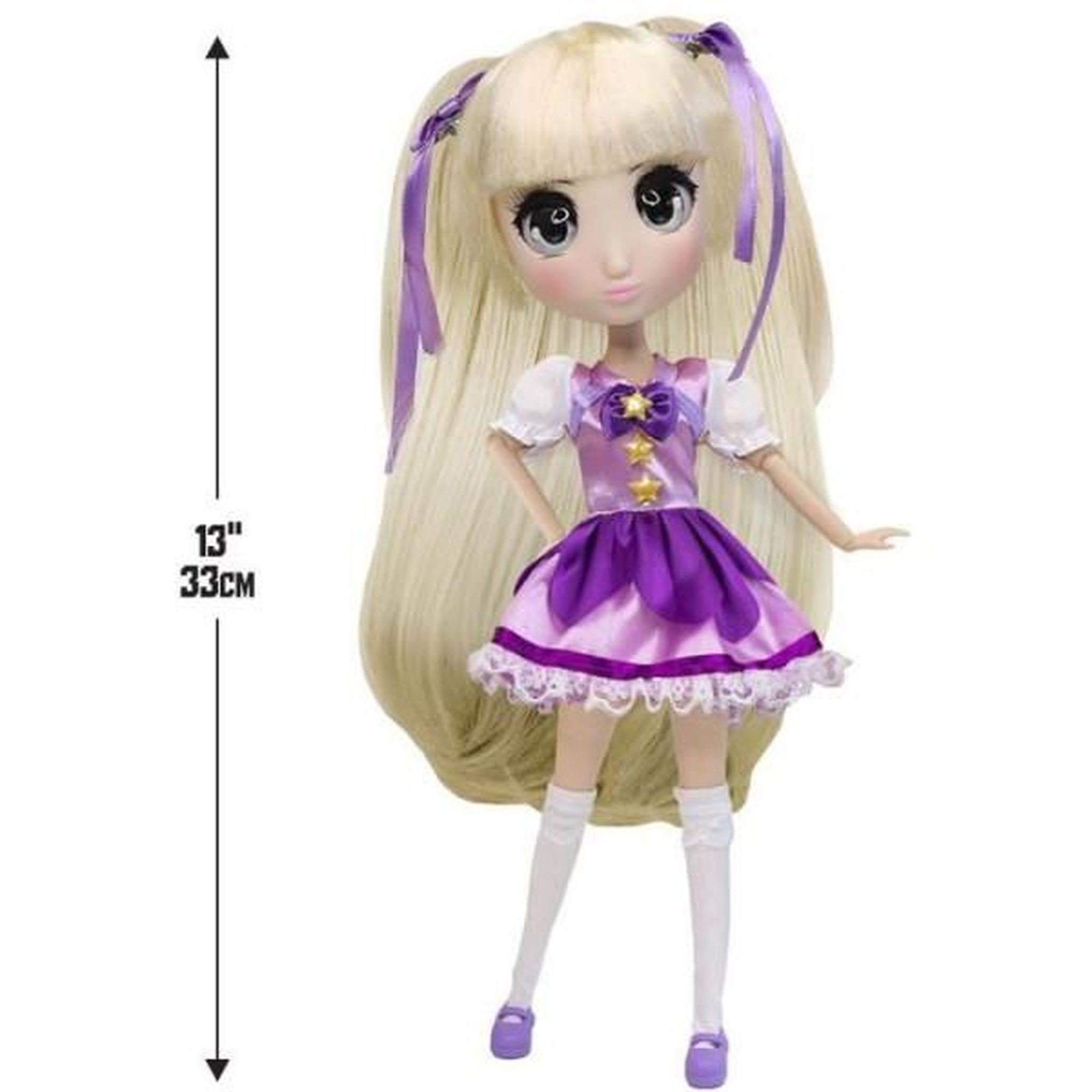 Voir la diapositive 2 : BANDAI Grande Poupée Kawai style Japon 30 cm - Poupée Miki - BANDAI - Licence Officielle Shibajuku Anime
