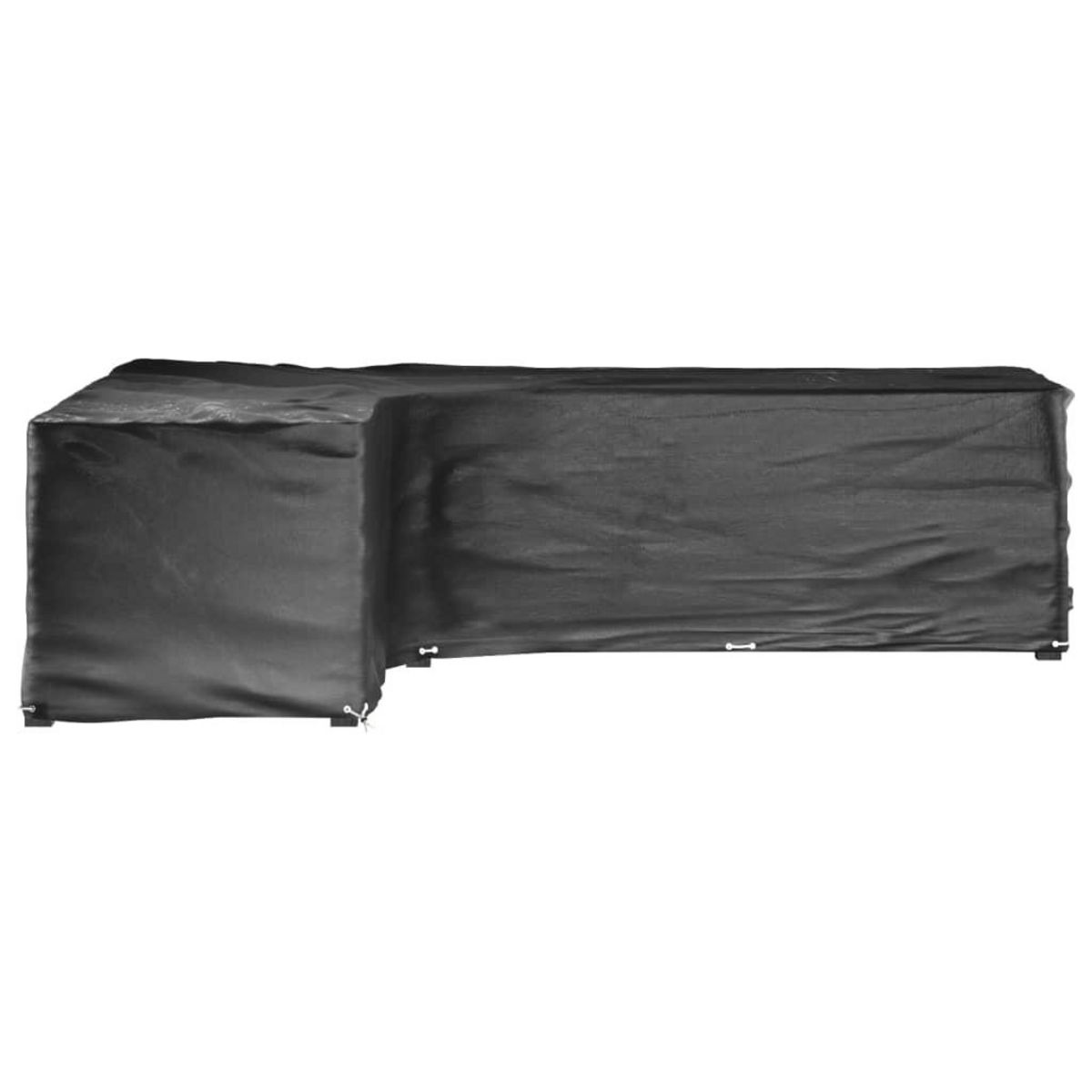 VIDAXL Housses de salon de jardin en forme de L 2 pcs 18 œillets