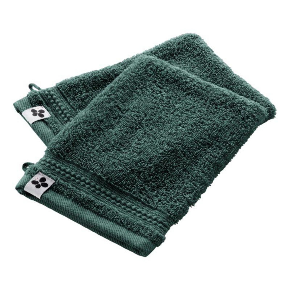 L EFFET PAPILLON Lot de 2 gants de toilette  Garance  15 x 21 cm / 100% Coton Bio / 600 gr/m² l'Effet Papillon -  - Lot de 2 Gants de toilette 15 x 21 cm