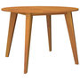 Voir la diapositive 2 : VIDAXL Table de jardin Ø110x75 cm Bois d acacia solide