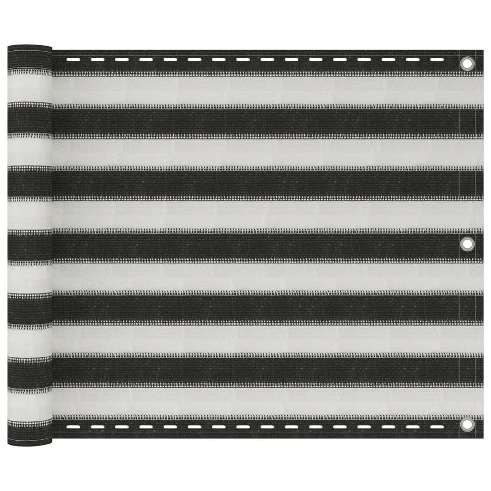 Voir la diapositive 1 : VIDAXL Ecran de balcon PEHD 75x300 cm Anthracite et blanc