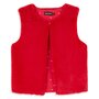 Voir la diapositive 1 : INEXTENSO Gilet fourrure rouge sans manche fille
