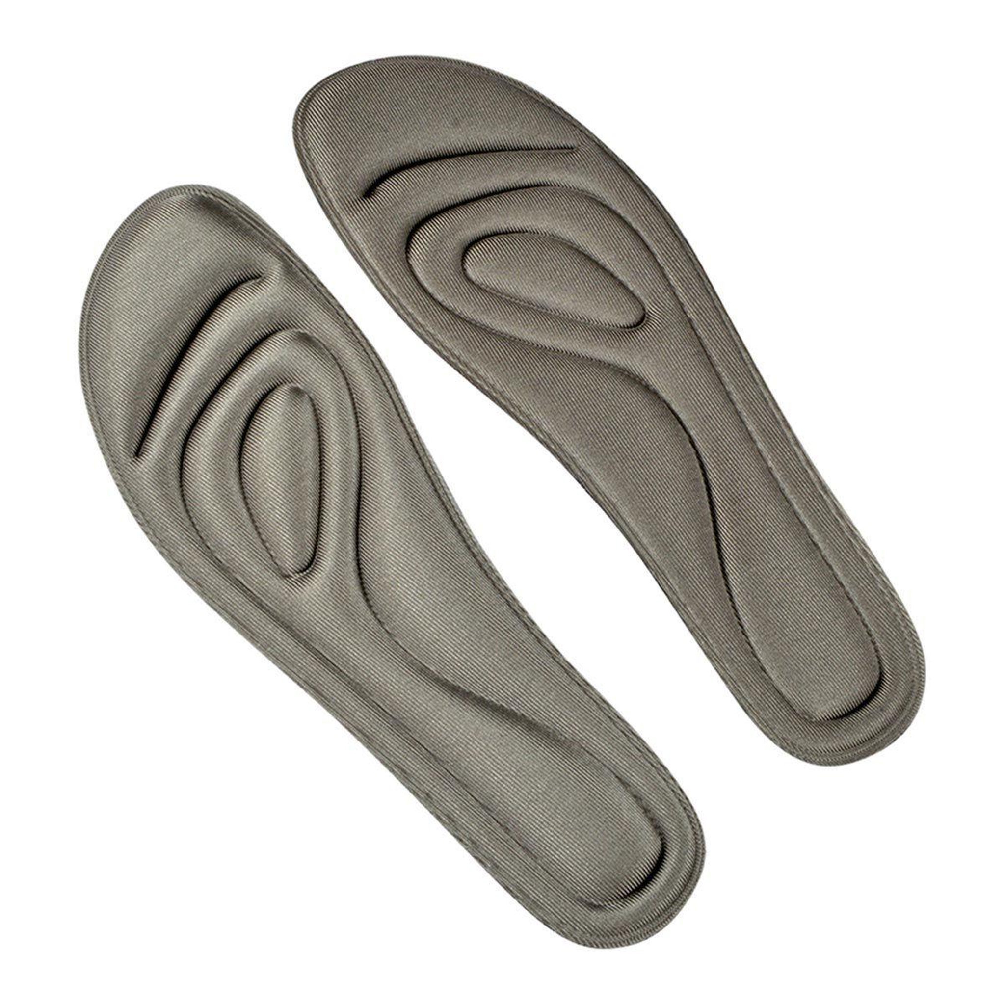 Voir la diapositive 1 : FLIPLESS Semelles chaussures  mémoire de forme  taille 40/41 gris