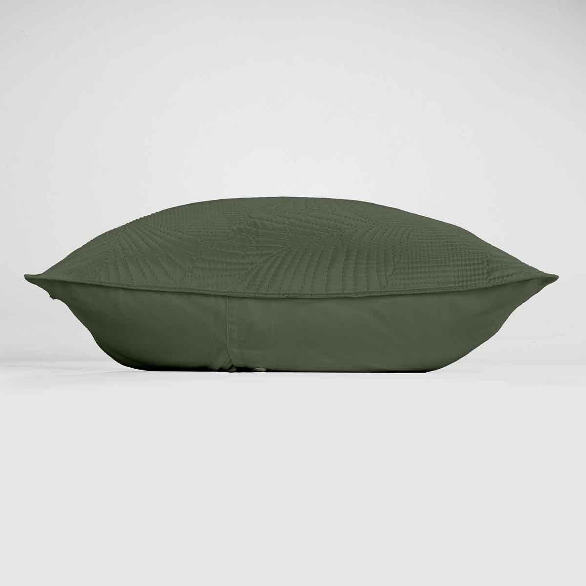 Voir la diapositive 2 : Douceur d'Intérieur Housse de coussin  palombine  60x60cm kaki
