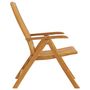 Voir la diapositive 5 : VIDAXL Chaises de jardin inclinables lot de 2 bois massif de teck