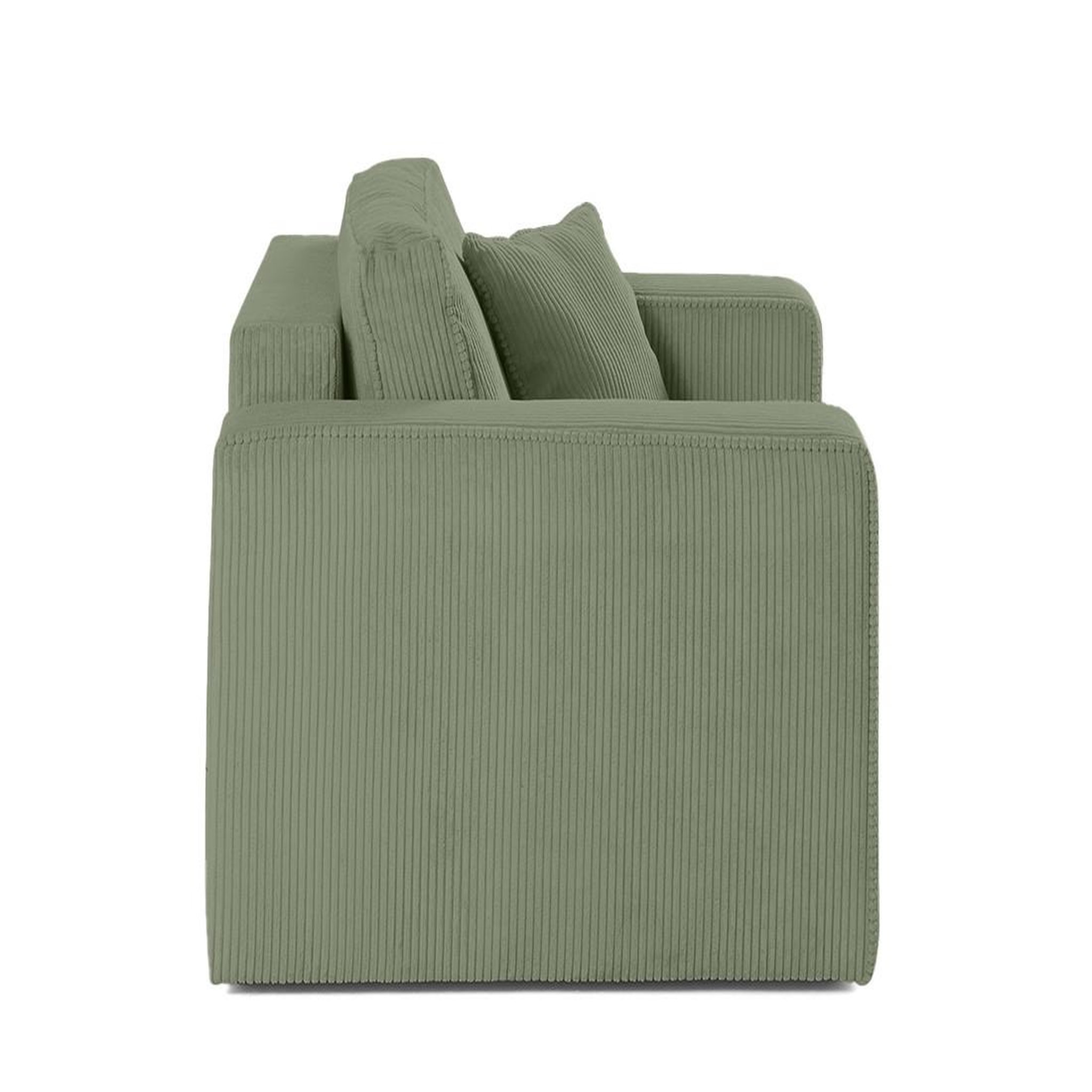 Voir la diapositive 2 : BEST MOBILIER Topaze - fauteuil - en velours côtelé