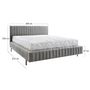 Voir la diapositive 5 : LISA DESIGN Flavio - lit coffre - 180x200 cm - sommier inclus - en simili